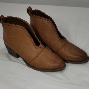 Volatile Brown Ankle Booties with Classic Chukka Design
